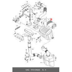 Фильтр воздушный VAG, для Audi A3, арт. 1F0 129 620