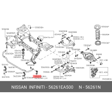 Стойка стабилизатора (линк) Nissan, задняя, правая, арт. 56261-EA500