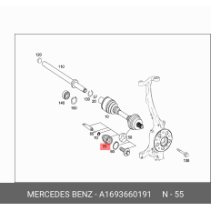Пыльник приводного вала Mercedes, арт. A1693660191