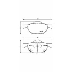 Колодки тормозные Brembo дисковые, арт. P28036