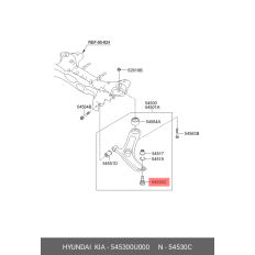 Опора шаровая Hyundai/KIA, арт. 54530-0U000