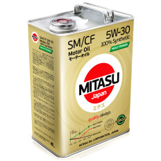 Масло моторное Mitasu Moly-Trimer 5w30, синтетическое, API SM/CF, ILSAC GF-4, для бензинового двигателя, 4л, арт. MJ-M11/4