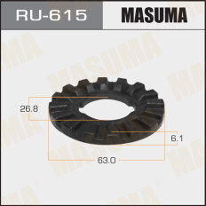 Шайба-прокладка переднего нижнего рычага Masuma, резиновая, для Subaru Forester / Impreza / Legacy, арт. RU-615