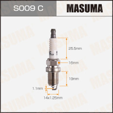Свеча зажигания Masuma BKR5EY-11 (2355) с никелевым электродом, арт. S009C