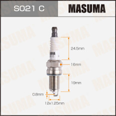 Свеча зажигания Masuma DCPR7E с никелевым электродом, арт. S021C