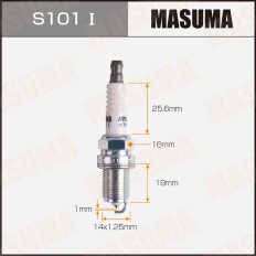 Свеча зажигания Masuma Iridium IK20 с иридиевым электродом, арт. S101I