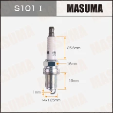 Свеча зажигания Masuma Iridium IK20 с иридиевым электродом, арт. S101I