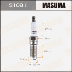 Свеча зажигания Masuma Iridium LTR6AI-9 с иридиевым электродом, арт. S108I
