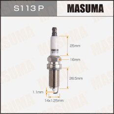 Свеча зажигания Masuma Platinum с платиновым электродом, арт. S113P