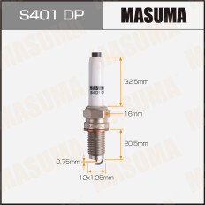 Свеча зажигания Masuma Double Platinum PKER7A8EGS с платиновым электродом, арт. S401DP