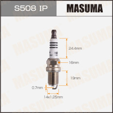 Свеча зажигания Masuma Iridium+Platinum PFR8S8EG (94460) с платиновым и иридиевым электродом, арт. S508IP