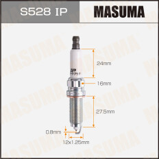 Свеча зажигания Masuma Iridium+Platinum SILZKBR8D8S с иридиевым электродом, арт. S528IP