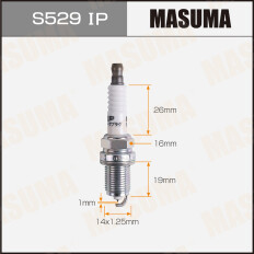 Свеча зажигания Masuma Iridium+Platinum IFR6T11 с иридиевым электродом, арт. S529IP