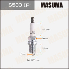 Свеча зажигания Masuma Laser Iridium IFR5J-11 с иридиевым электродом, арт. S533IP