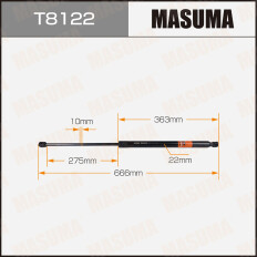 Упор газовый багажника MASUMA, L=666mm (1/40)