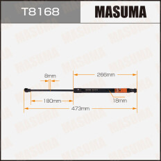 Упор газовый капота MASUMA, L=473mm (1/40)
