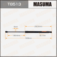 Упор газовый багажника MASUMA, L=506mm (1/40)