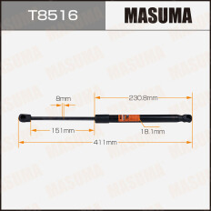 Упор газовый багажника MASUMA, L=411mm (1/40)