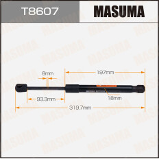 Упор газовый багажника MASUMA, L=319.7mm  (1/40)