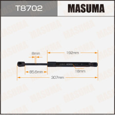 Упор газовый капота MASUMA, L=307mm (1/40)