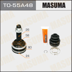 ШРУС Masuma, наружный, 24x58x26x48мм, арт. TO-55A48