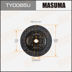 Диск сцепления Masuma (225х150х21х29.8мм), арт. TYD085U