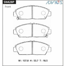 Колодки тормозные ADVICS дисковые, арт. SN428P