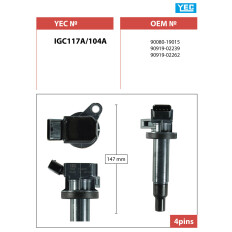 Катушка зажигания YEC, арт. IGC117A