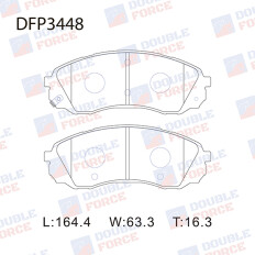 Колодки тормозные дисковые передние Double Force DFP3448