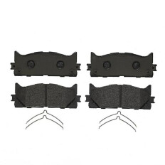Колодки тормозные дисковые Brembo, комплект на ось (4 шт), арт. P 83 117