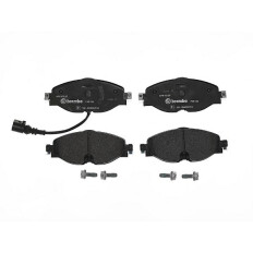 Колодки тормозные дисковые Brembo, комплект на ось (4 шт), арт. P85126