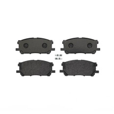 Колодки тормозные дисковые Brembo, комплект на ось (4 шт), арт. P 83 067