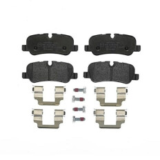 Колодки тормозные дисковые Brembo, комплект на ось (4 шт), арт. P44013