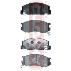 Колодки тормозные дисковые Akyoto, передние, комплект на ось (4 шт), арт. AKD-1198
