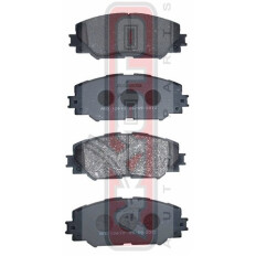 Колодки тормозные дисковые Akyoto, передние, комплект на ось (4 шт), арт. AKD-12610