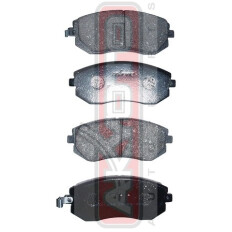 Колодки тормозные дисковые Akyoto, передние, комплект на ось (4 шт), арт. AKD-1286