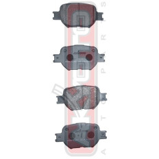 Колодки тормозные дисковые Akyoto, передние, комплект на ось (4 шт), арт. AKD-1287