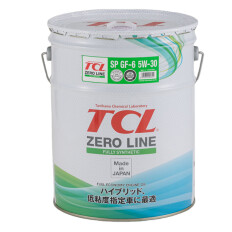 Масло моторное TCL Zero Line 5w30, синтетическое, API SP, ILSAC GF-6A, для бензинового двигателя, 20л, арт. Z0200530SP