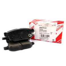 Колодки тормозные дисковые Toyota, задние, комплект на ось (4 шт), арт. 04466-12150