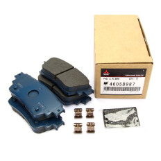 Колодки тормозные дисковые Mitsubishi, задние, комплект на ось (4 шт), арт. 4605B987