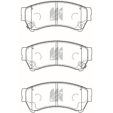 Колодки тормозные дисковые Kashiyama, передние, комплект на ось (4 шт), арт. D3146MH
