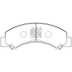 Колодки тормозные дисковые Kashiyama, задние, комплект на ось (4 шт), арт. D4054