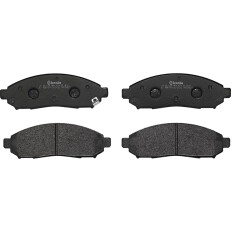 Колодки тормозные дисковые Brembo, комплект на ось (4 шт), арт. P56059