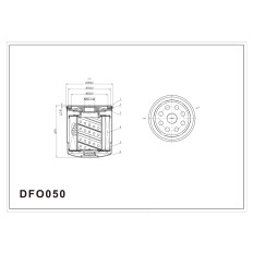Фильтр масляный Double Force, арт. DFO050