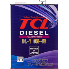 Масло моторное TCL Diesel 0w30, синтетическое, JASO DL-1, для дизельного двигателя, 4л, арт. D0040030