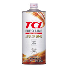 Масло моторное TCL Euro Line 5w40, синтетическое, API SP, ACEA A3/B4, универсальное, 1л, арт. E0010540A3B4