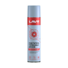 Очиститель тормозных механизмов Lavr Brake Disk Cleaner, устраняет лязг и скрип, аэрозоль 400мл, арт. Ln1495