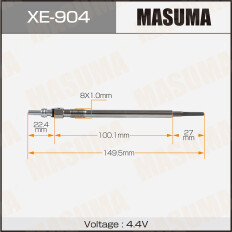Свеча накаливания MASUMA DG-194 /OM629.912 (1/10/100)