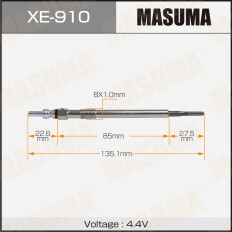 Свеча накаливания MASUMA DG-610 /D5244T13 (1/10/100)