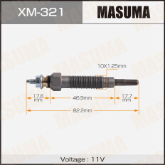 Свеча накаливания Masuma (4D56T / 4D68T), арт. XM-321
